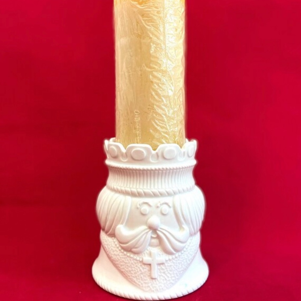 Fitz & Floyd Wiseman Small Pillar/Tealight Holder ~ Vintage